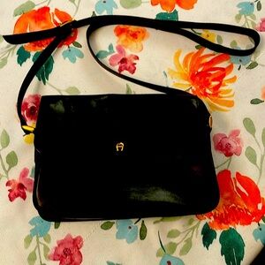 Black Crossbody, genuine, leather EtienneAigner